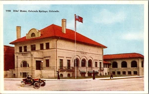 Postkarte Elche Home Colorado Springs Colorado weißer Rand unverpostet - Bild 1 von 2