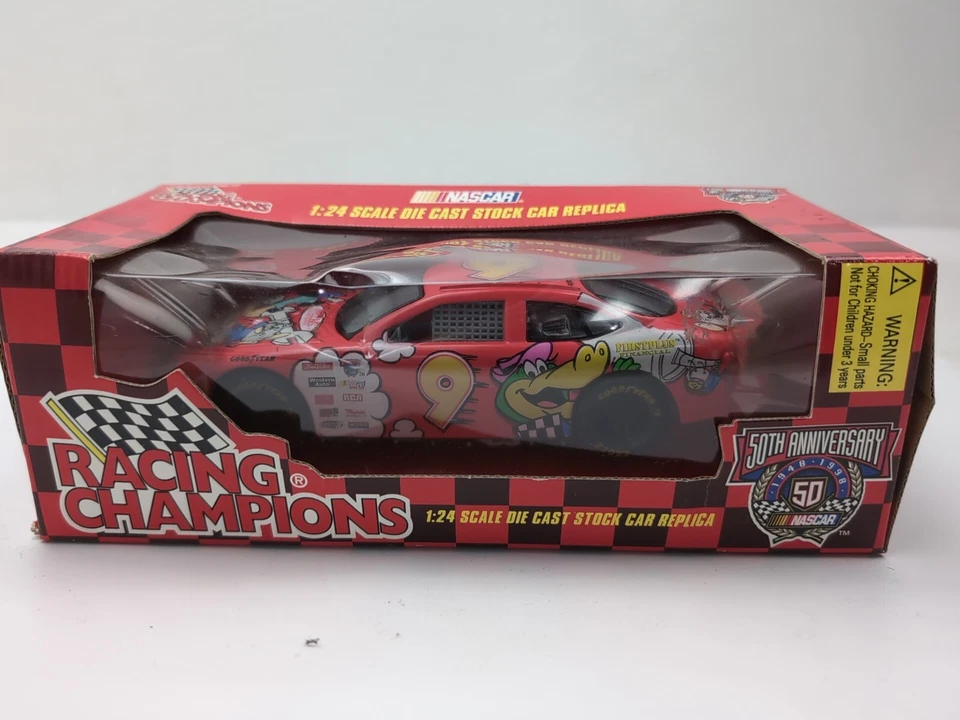 Jerry Nadeau #9 1998 Cartoon Network 1:24 acción NASCAR diecast banco coche en caja  Foto 1 de 4