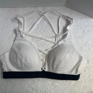 Victoria’s Secret Sport leichter Sport BH 32B Mesh Cut Out weiß Pullover - Bild 1 von 12