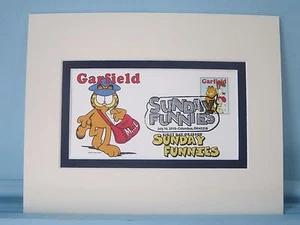 Garfield im eigenen Comic & Ersttagsbrief eigener Briefmarke - Bild 1 von 1
