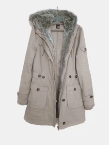 Winterjacke Wintermantel Parka mit Fell für Damen Baumwolle - Beige, Gr. M 38 - Bild 1 von 2