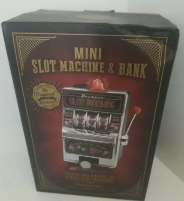 Mini Home Slot Machine ♤ Las Vegas Style Casino Coin Winning Light Father's Day - Image 1 of 4