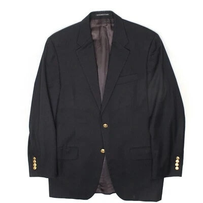 Blazer Patrick James Para Hombres 42R Azul Marino Lana Latón Botón Nec Temere Nec Timede Foto 1 de 4