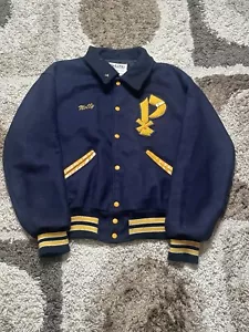 Vintage DeLong Wool Letterman Varsity Jacket Made in USA Cheerleader Medium - Picture 1 of 7
