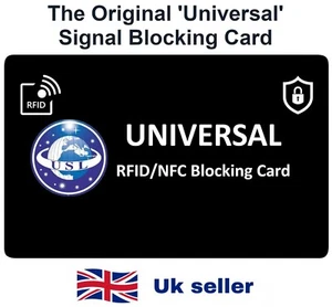 2 x RFID/NFC Signal Blocking Card.Credit/Debit Card Blocker Protector - UK Stock - Picture 1 of 6