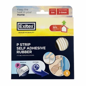 Self Adhesive P Strip Draught Excluder - 5 meters - Picture 1 of 5