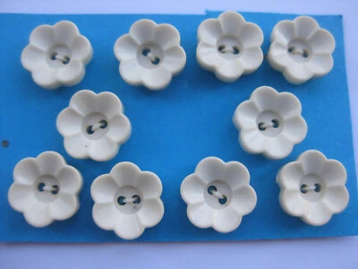 12mm Small Lovely Creamy Wheat Flower Daisy Floral Baby Sewing Buttons Set 10 - image 1 of 4