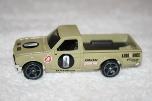 NEW Hot Wheels 💥 Kaido House 💥 1972 OLIVE / TAN Datsun 620 Pick Up Truck Loose - Picture 1 of 6