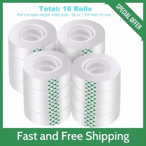 Clear Transparent Tape Rolls 3/4" x 1000" Dispenser Refill 16 Tape Rolls Scotch. - Picture 1 of 22