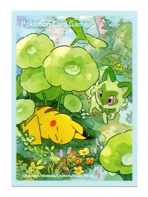 Pikachu & Sprigatito Individual Card Sleeve Pokemon Center Japan Original - Image 1 of 2