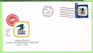 #1396 USPS Inauguration July 1 1971 Snoqualmie WA, unadressiert - Bild 1 von 1