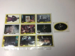 1989 BATMAN Trading Card Set Series 1 Topps 9 Cards + 1 Stickers - Picture 1 of 7