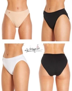 LADIES Women MAXI BRIEFS WITH Black White Skintone 3 PACK Underwear - Picture 1 of 1