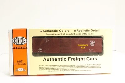 Con-Cor HO Scale PRR RR 60ft Single Door Railroad Boxcar Kit - Image 1 of 4