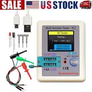 LCR-TC1 Transistor Tester TFT Diode Kapazitätsmesser für LCR ESR NPN PNP MOSFET - Bild 1 von 20