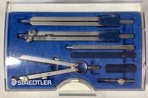 Staedtler 7 teiliges Zeichenset Deutsch Vintage komplett in Box EUVC - Bild 1 von 3