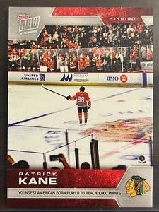 2019-20 Topps Now NHL Sticker #140 Patrick Kane Chicago Blackhawks - Picture 1 of 2