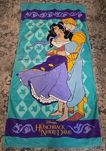 VTG Disney The Hunchback of Notre Dame Bath Beach towel 58x28 1990s - Picture 1 of 6