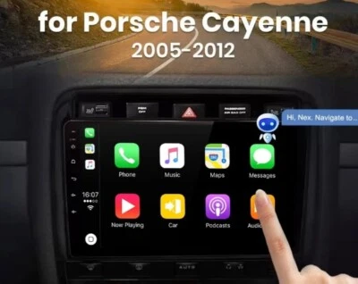 RADIO 2 DIN PER PORSCHE CAYENNE BLUETOOTH USB ANDROID WI-FI NAVIGATORE GPS SPLIT - Immagine 1 di 4