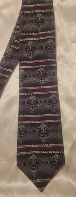 GRAVATA GRAVATA CINZA SURREY WINRED LINDA LISTRA DECO DE SEDA - Imagem 1 de 4