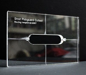 Single Coil Pickup Cavity Routing Template For Strat Pickguard Acrylic 2267 - Picture 1 of 5