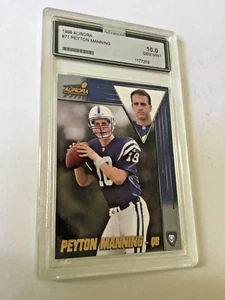 PEYTON MANNING 1998 Aurora #71 Rookie Card RC (AGS 10 GEM MINT) - Picture 1 of 5