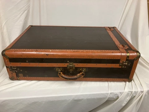 Vintage Hartmann 32" Tourobe Gibraltarized Cabin Steamer Trunk Luggage Suitcase Cover