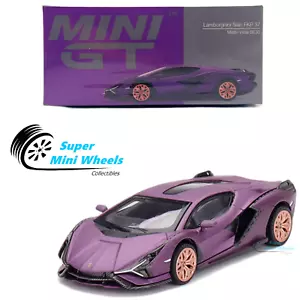 Mini GT 1:64 Lamborghini Sián FKP 37 Matte Viola SE30 #588 Esclusiva Hong Kong - Foto 1 di 5