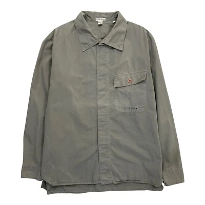 Vintage Stone Island Button Down Shirt 2000 Men's Grey Small Logo Size Large L - Image 1 of 4
