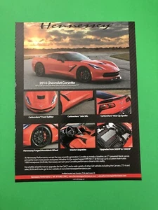 2014 CHEVY CORVETTE HENNESSEY ORIGINAL VINTAGE PRINT AD ADVERTISEMENT - Picture 1 of 1