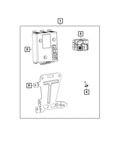 2019-2024 Dodge Ram 1500 Genuine Mopar Trailer Tow Module 68277136AF - Bild 1 von 4