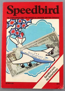 BRITISH AIRWAYS SPEEDBIRD MAGAZINE OCTOBER 1974 IMPERIAL AIRWAYS DISNEY WORLD - Picture 1 of 8