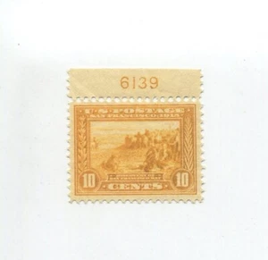 Scott #400 10c Panama Pacific Choice Plate Number Single - VF-OG-MNH - Picture 1 of 2