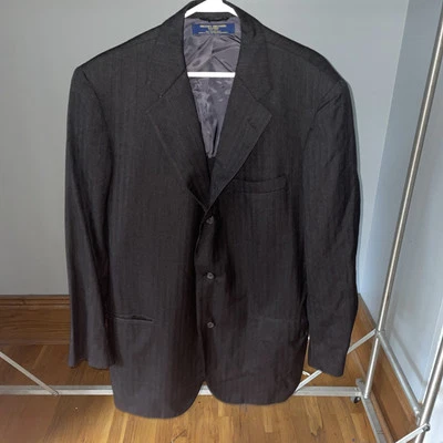 Blazer Brooks Brothers Makers Tag 44L Lana 3 Botones Vintage Años 80 Hecho en Unión en EE. UU. Foto 1 de 4