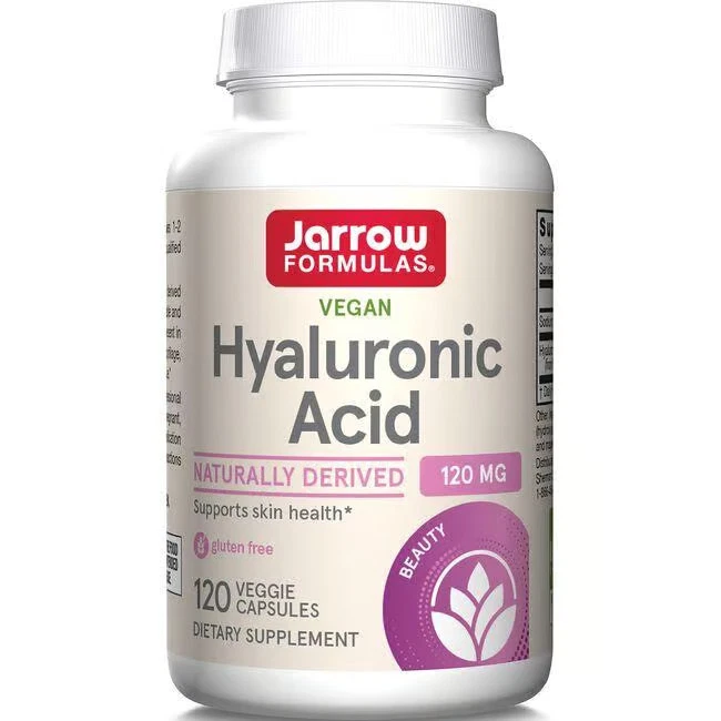 Jarrow Formulas, Inc. Ácido hialurónico vegano 120 mg 120 cápsulas vegetales Foto 1 de 1