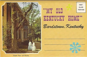 Vintage Bardstown Kentucky My Old Home Souvenir Klappordner 14 Ansichten - Bild 1 von 8