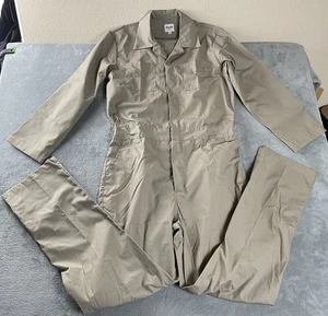 Mono Estilo Vintage Para Hombres M Ocio Mod Disco Garaje A Presión/Cip Beige Nuevo sin Etiquetas - Imagen 1 de 15