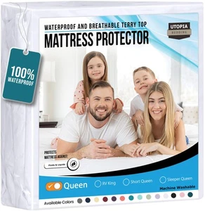 Protector Colchón Impermeable Queen Size, Funda Colchón Terry Premium 200 GS... - Imagen 1 de 9