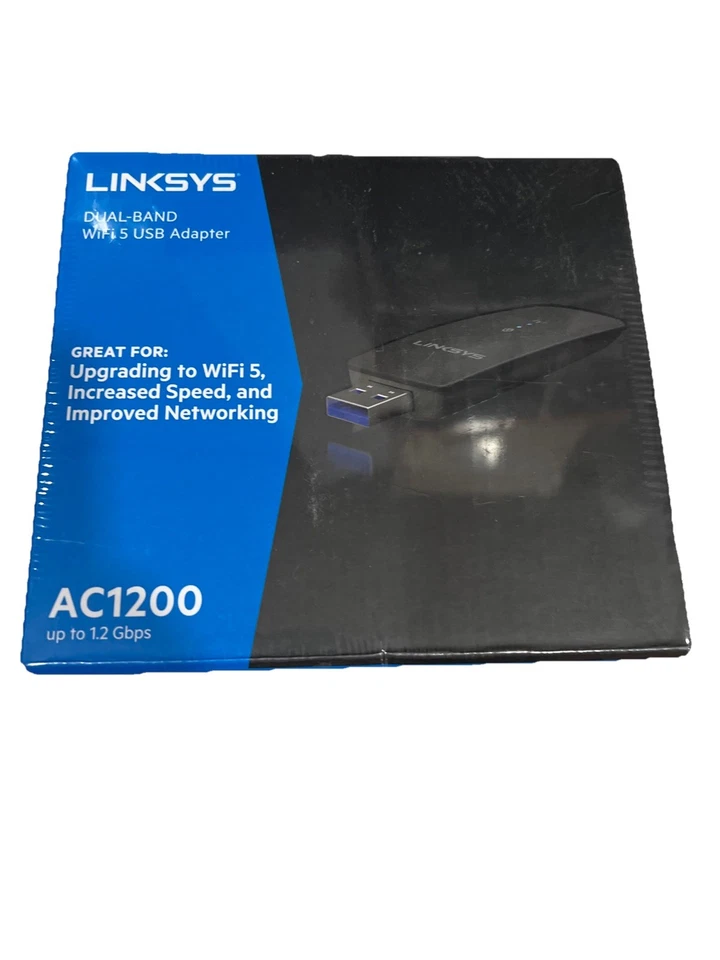 Linksys AC1200 Wireless-AC USB Adapter *New* WUSB6300 - Image 1 of 4