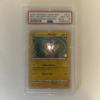 Special Delivery Pikachu w/ SWIRL! SWSH074 SWSH: Sword & Shield Promo Cards Holo - Image 1 of 4