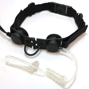 ArmorMason Covert Military Throat Mic Headset (Black) - Picture 1 of 8