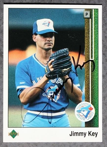 Toronto Blue Jays Star Jimmy Key autographed / signed 1989 Upper Deck card - - Image 1 of 1