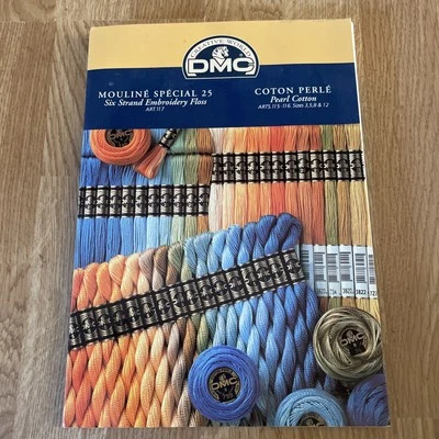 DMC Creative World Embroidery Floss Color Card Sampler Chart Book - Image 1 of 4