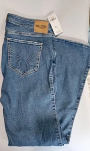 HOLLISTER LOW RISE BOOT CUT JEANS SOFT STRETCH 9S (W29L29) NEW - Picture 1 of 3