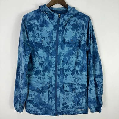 Chaqueta Eddie Bauer Travex Grande Azul Camuflada Gorpcore Utilitaria Aire Libre Senderismo Foto 1 de 4