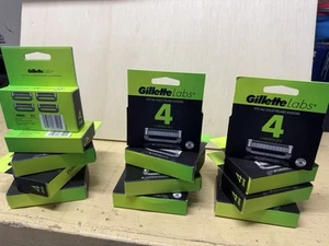 4 pcs Gillette Labs-4 Each Blade Refill Cartridges Fits all Gillette Labs Razors - Picture 1 of 4