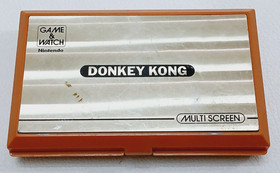 Nintendo Game and Watch Donkey Kong DK-52 Multi Screen Handheld -For parts only