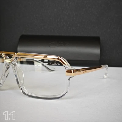 Gafas Cazal transparentes y doradas para mujer y hombre Foto 1 de 4
