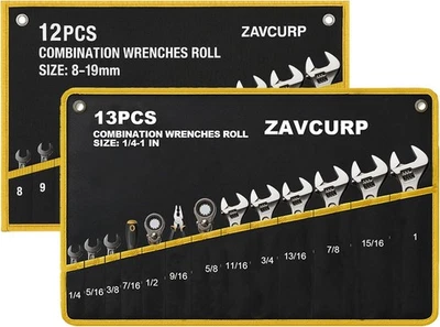 2PCS Wrench Roll Up Pouch, Wrench Organizer Roll Up, Tool Roll Up Bag, Heavy Dut - Image 1 of 4