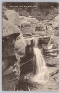 Newry, Maine - Screw Auger Falls - The Bear River, postal en cascada, sin publicar - Imagen 1 de 2